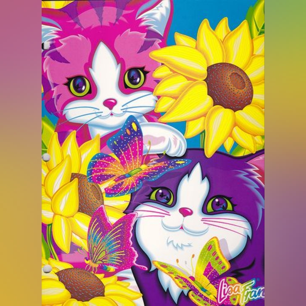 Lisa Frank Cats DIY 5D Full Round Drill Diamond Painting